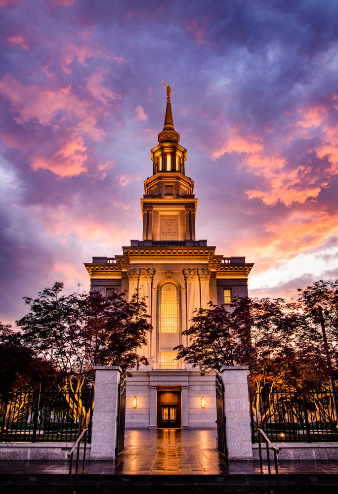 Philadephia Temple - Sunset Gates