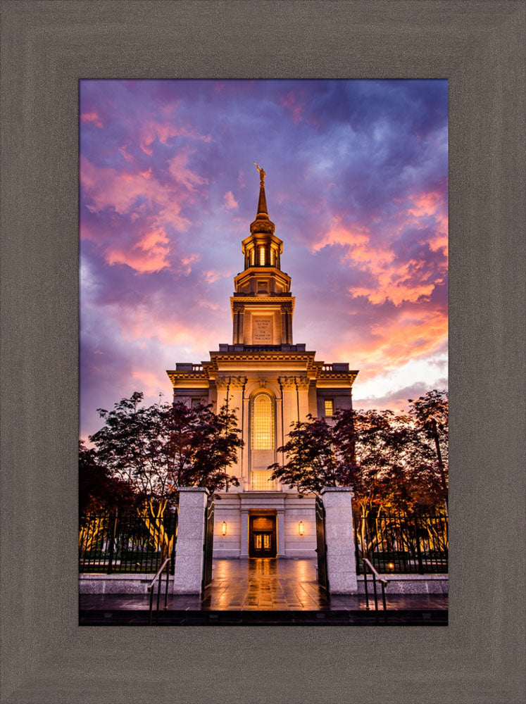 Philadephia Temple - Sunset Gates by Scott Jarvie