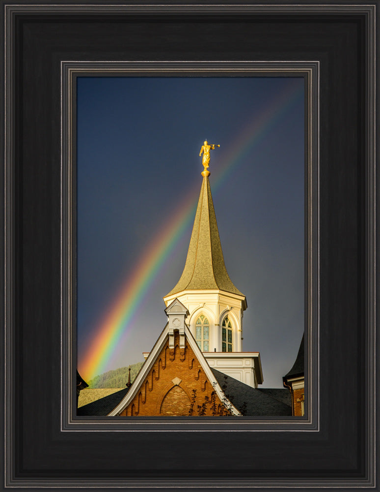 Provo City Center Temple - Angel Moroni and the Rainbow