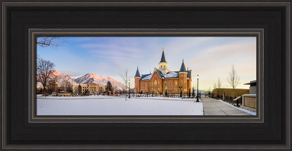 Provo City Center Temple - Snow Panorama