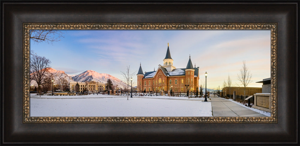 Provo City Center Temple - Snow Panorama
