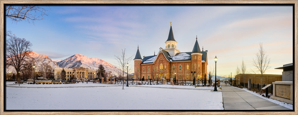 Provo City Center Temple - Snow Panorama