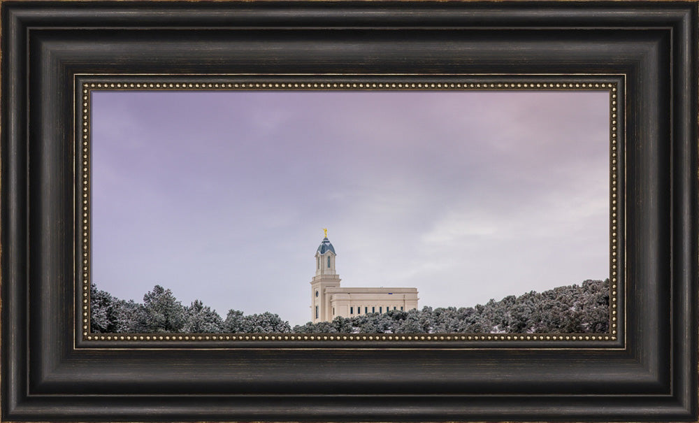 Cedar City Temple - Above the Trees Panorama