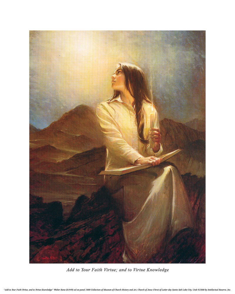 Add to Your Faith Virtue 6x8 print by Walter Rane