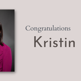Congratulations to Kristin Yee!
