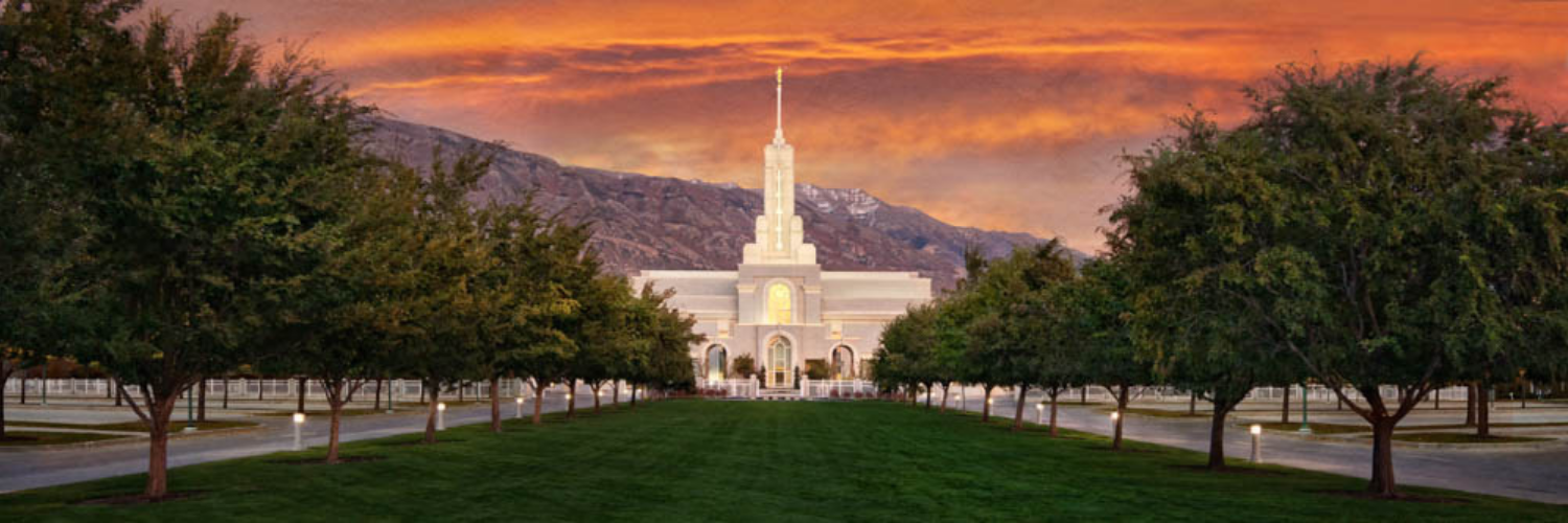 Painting of the Mount Timpanogos Temple by Anne Bradham. Text reads: "30+ Breathtaking Mount Timpanogos Temple Pictures".