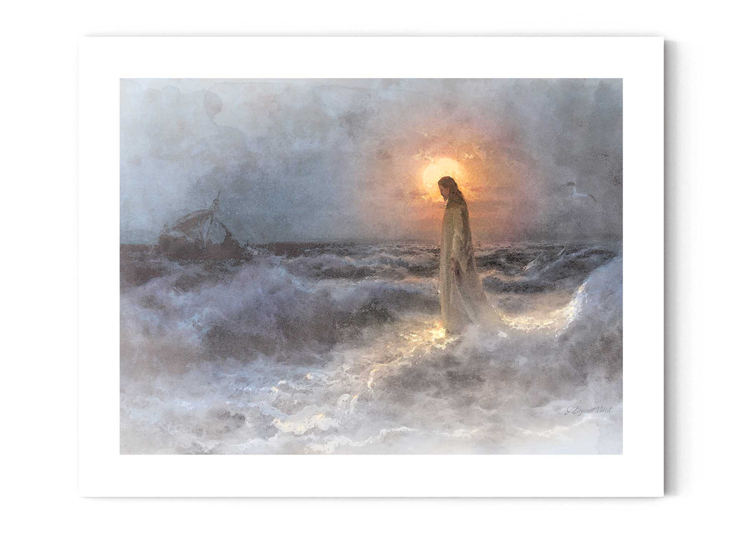 Christ Walking on Water after Julius Von Klever