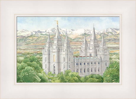 Salt Lake City Temple by Anne Bradham