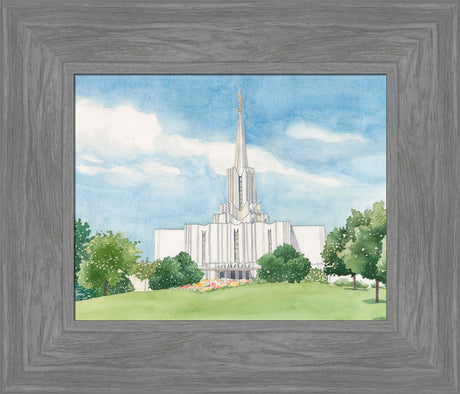 Jordan River Temple by Anne Bradham