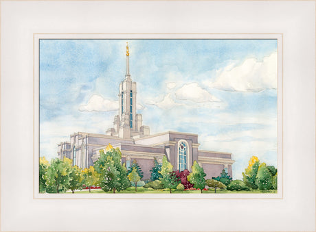 Mount Timpanogos Temple by Anne Bradham