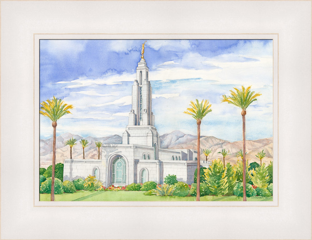 Redlands Temple by Anne Bradham