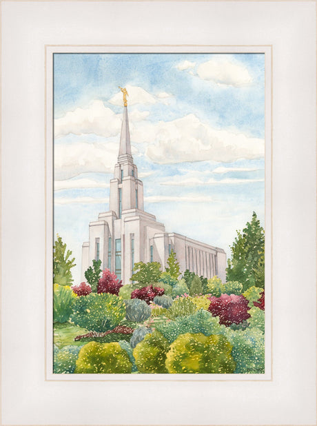 Oquirrh Mountain Temple by Anne Bradham