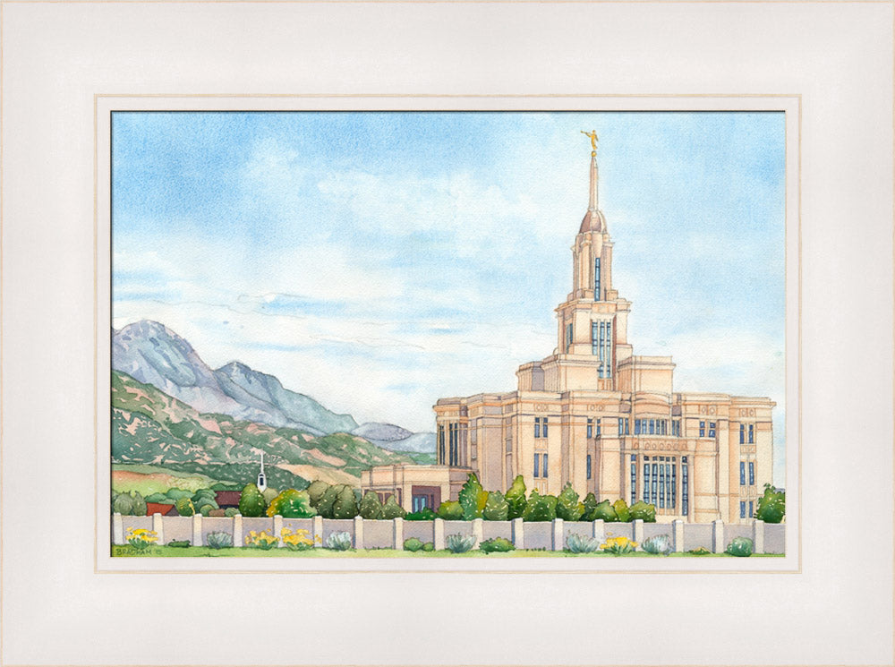 Payson Temple by Anne Bradham