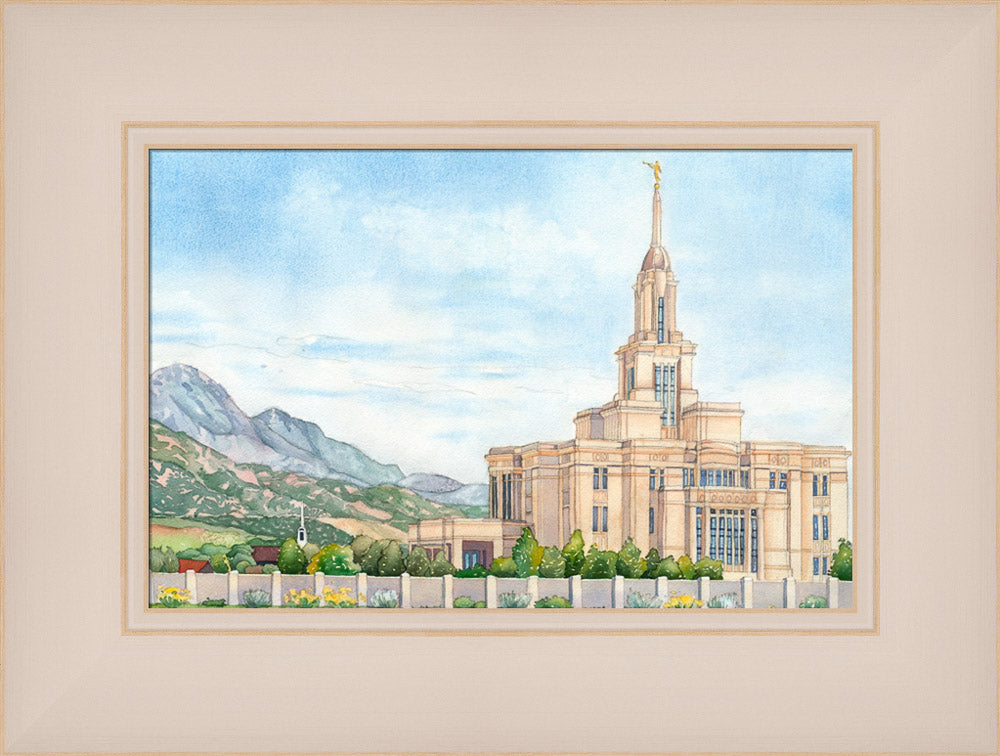 Payson Temple by Anne Bradham