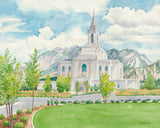 Orem Temple - 8x10 giclee paper print