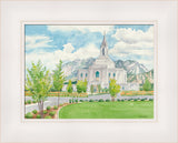 Orem Temple - framed giclee canvas