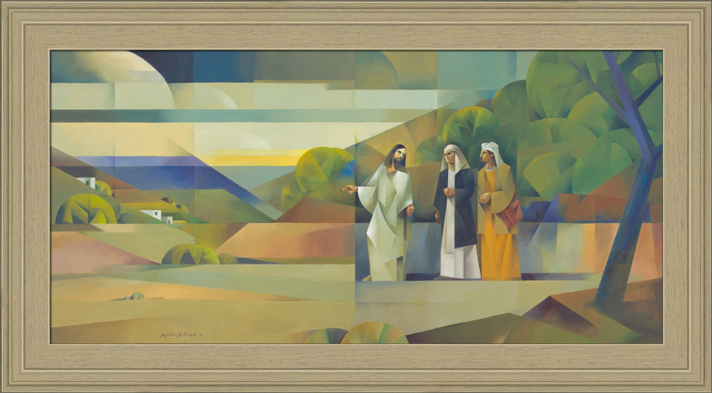 Jesus appears to disciples on road to Emmaus and they don't recognize him.