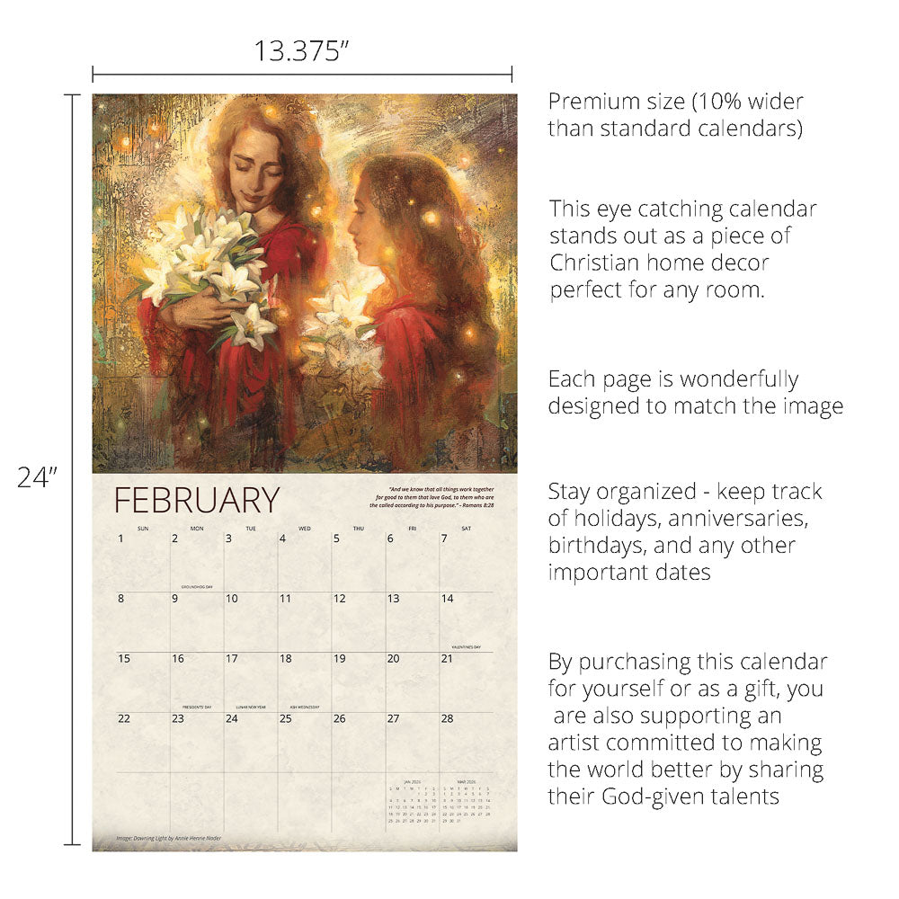 Light of Love Annie Henrie Nader 2026 Calendar – Altus Fine Art