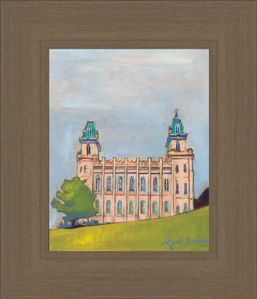 Manti Temple - On a Hill by Abigale Palmer