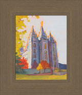 Salt Lake Temple - In Autumn by Abigale Palmer