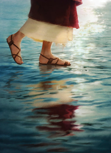 His Sandals Jesus Walkers Sandals Jesus Feet In Sandals Cropped