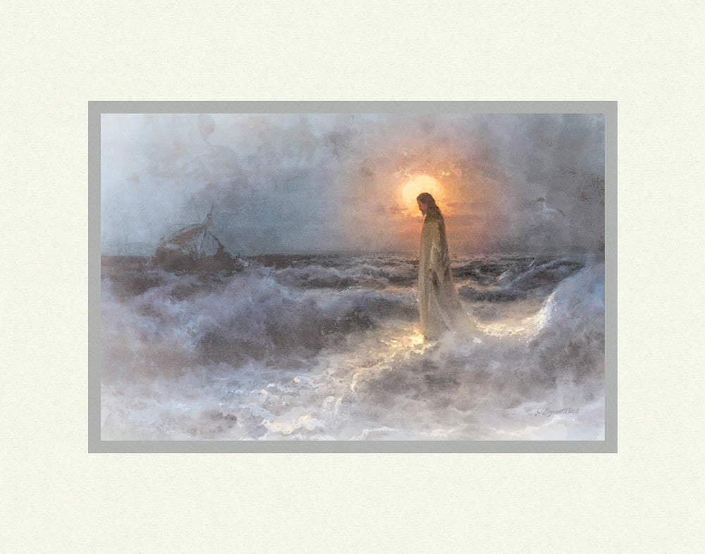 Christ Walking on Water after Julius Von Klever