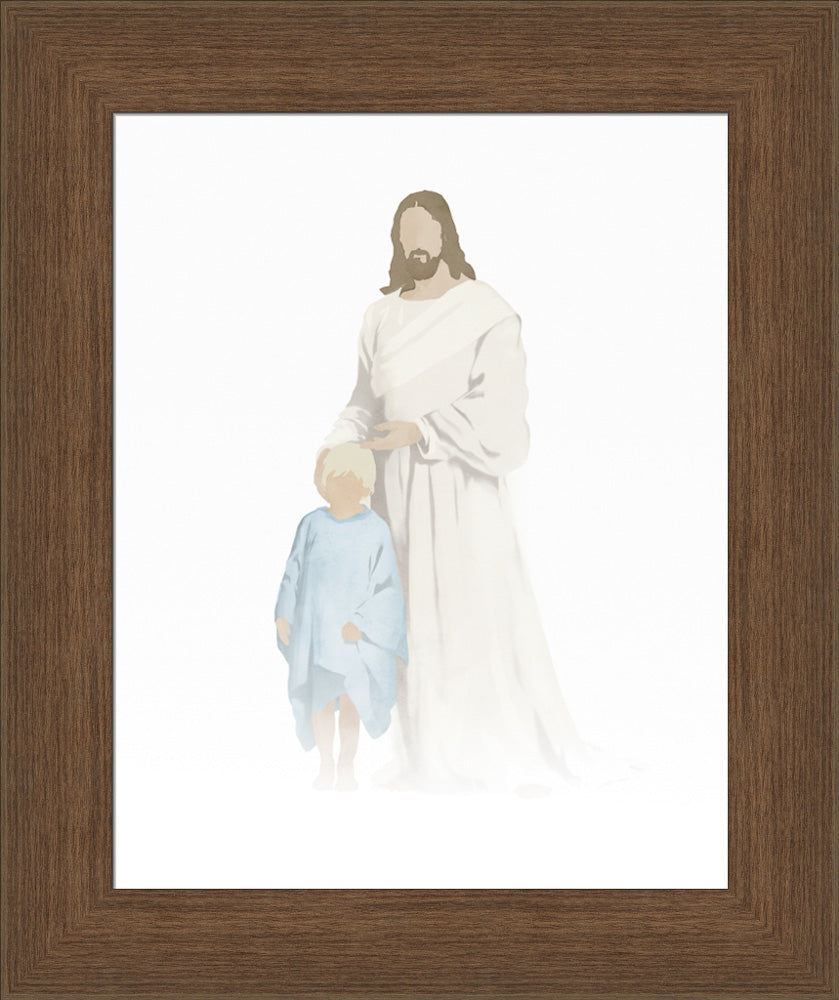 Christ With Boy Watercolor After Carl Bloch (8 variations) by Jay Bryant Ward