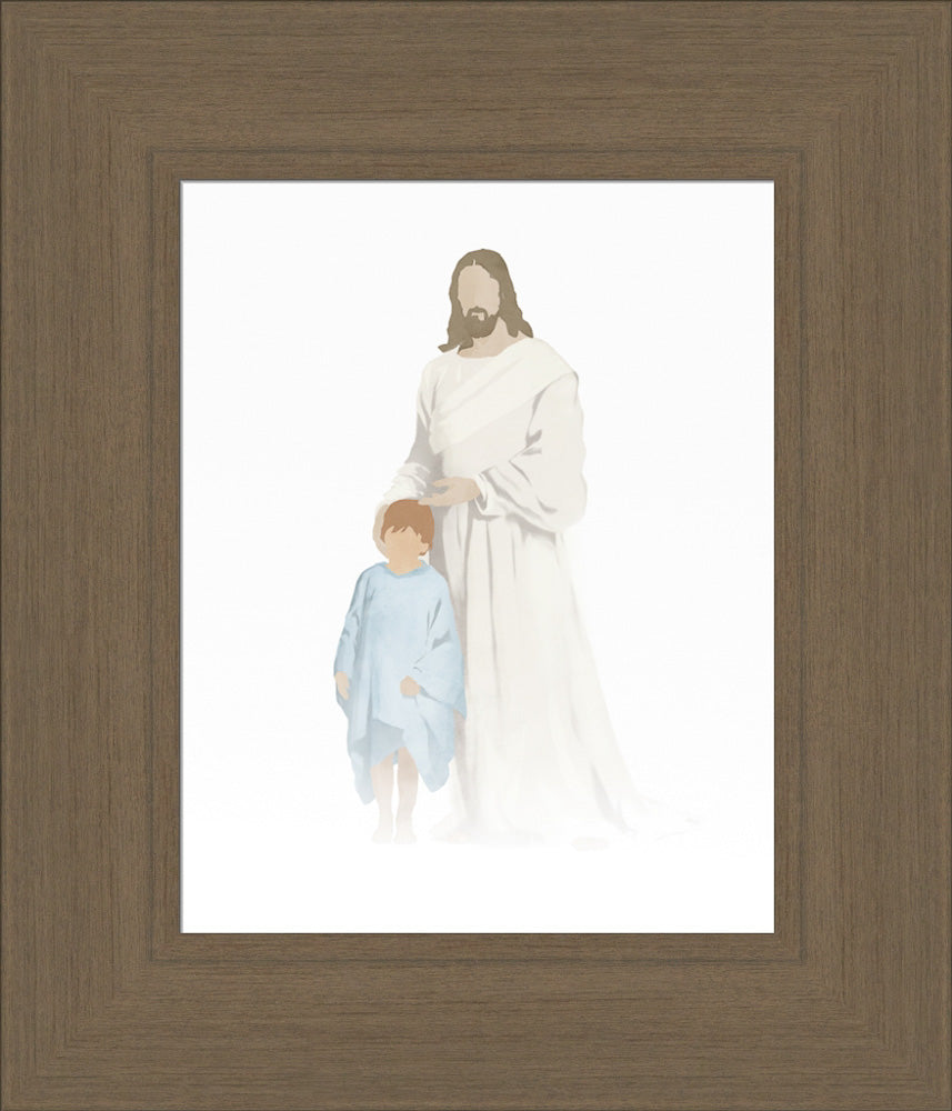 Christ With Boy Watercolor After Carl Bloch (8 variations) by Jay Bryant Ward