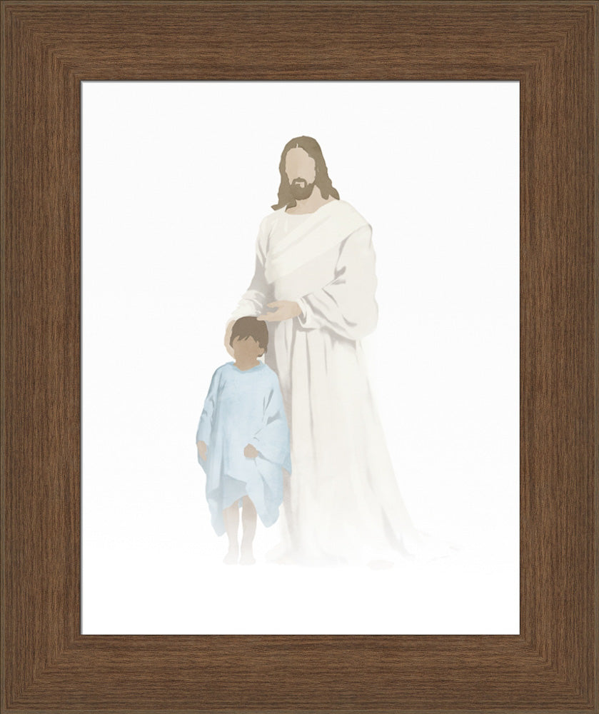 Christ With Boy Watercolor After Carl Bloch (8 variations) by Jay Bryant Ward