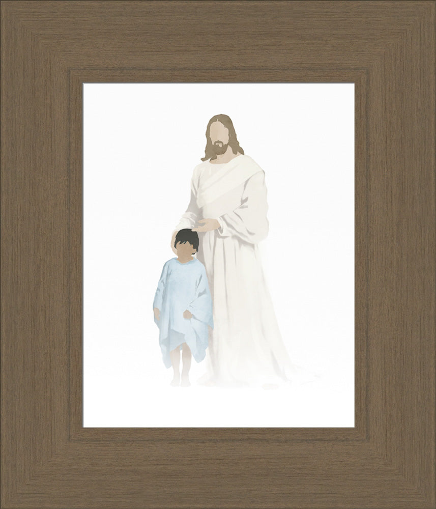 Christ With Boy Watercolor After Carl Bloch (8 variations) by Jay Bryant Ward