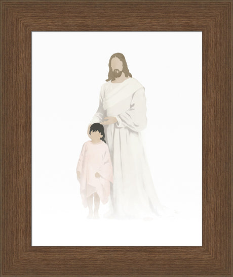 Christ with Girl Watercolor after Carl Bloch (8 Variations) by Jay Bryant Ward