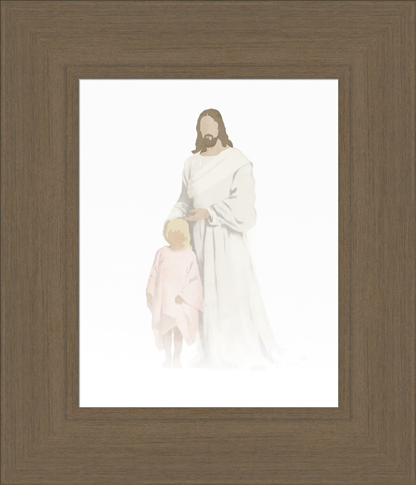 Christ with Girl Watercolor after Carl Bloch (8 Variations) by Jay Bryant Ward