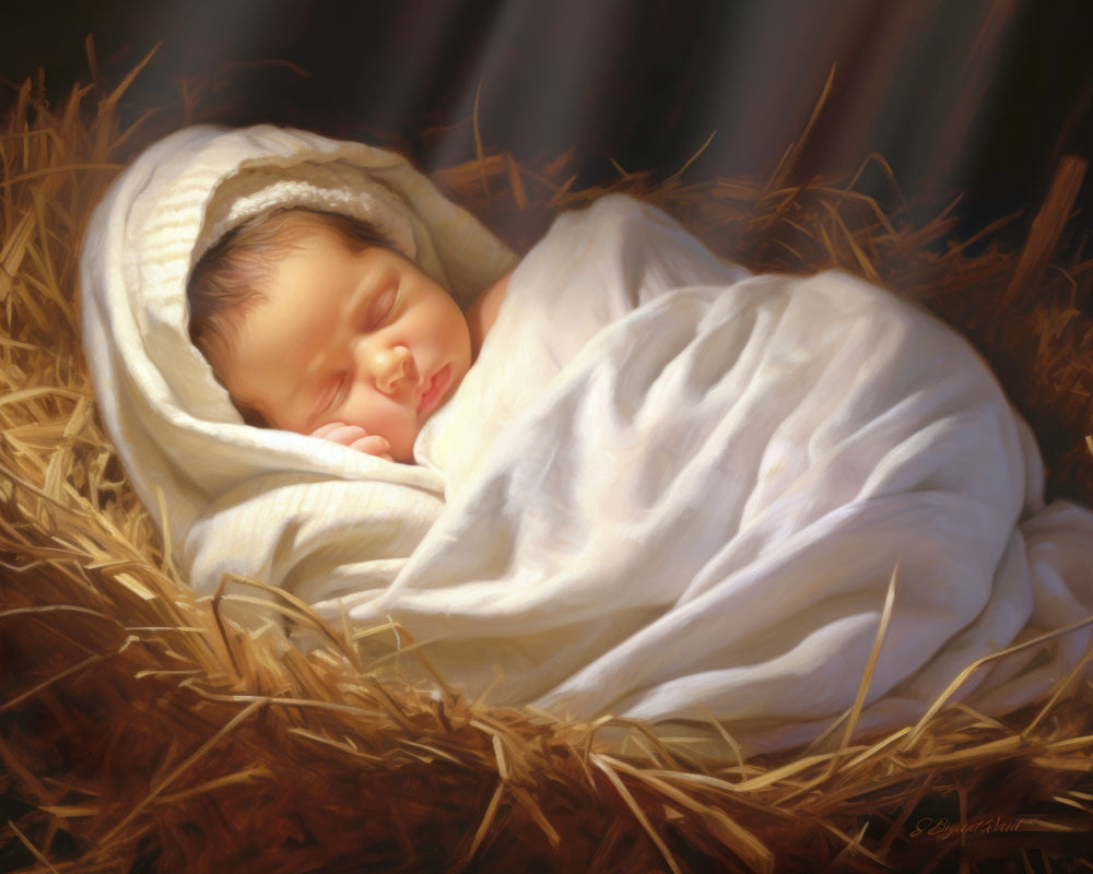 Away in a Manger - 8x10 giclee paper print