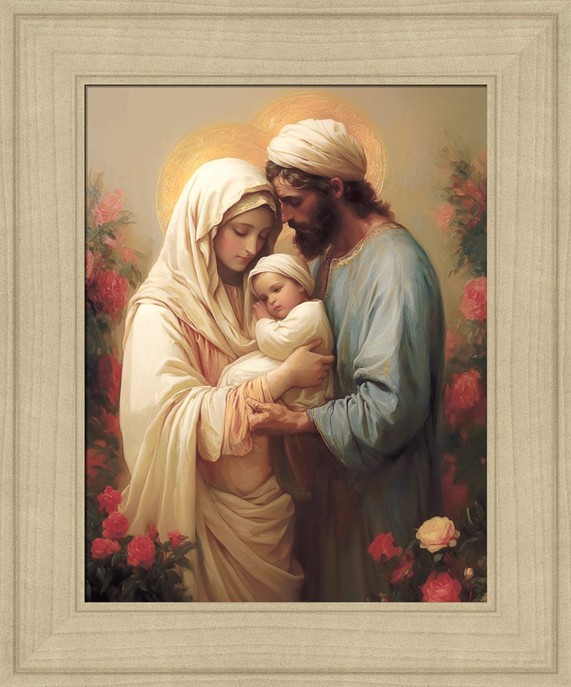 Holy Family in the Flower Garden