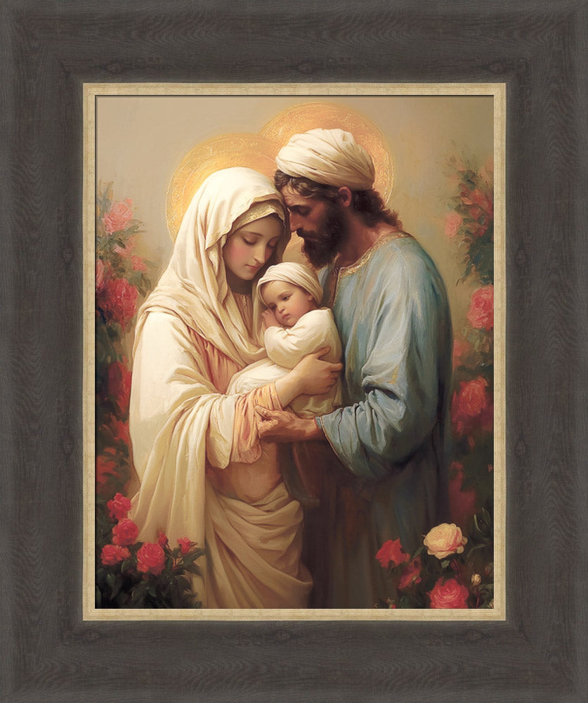 Holy Family in the Flower Garden