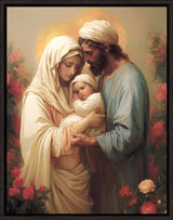 Holy Family in the Flower Garden