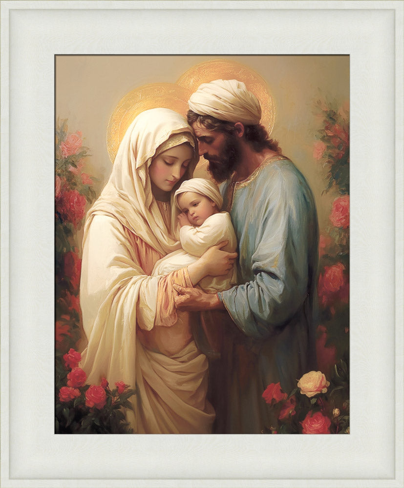 Holy Family in the Flower Garden