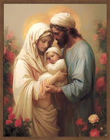 Holy Family in the Flower Garden