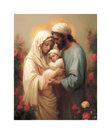 Holy Family in the Flower Garden