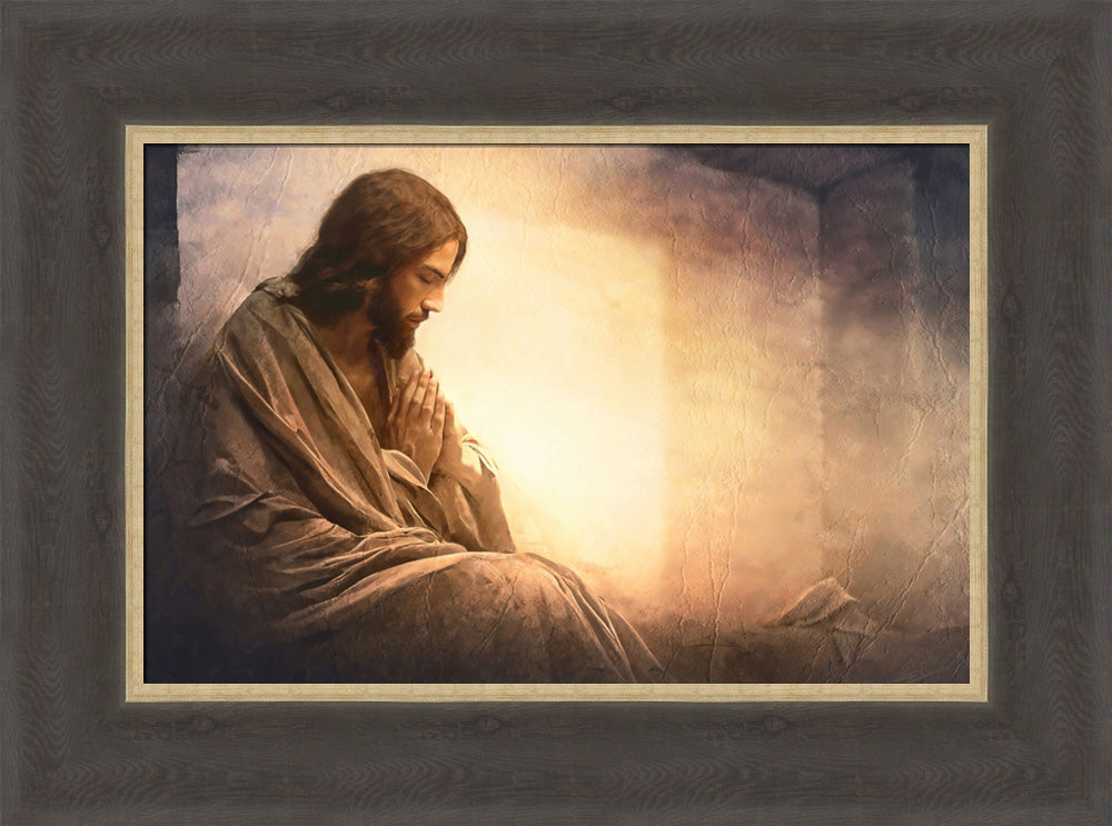 Resurrection Prayer - framed giclee canvas