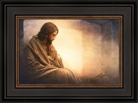 Resurrection Prayer - framed giclee canvas