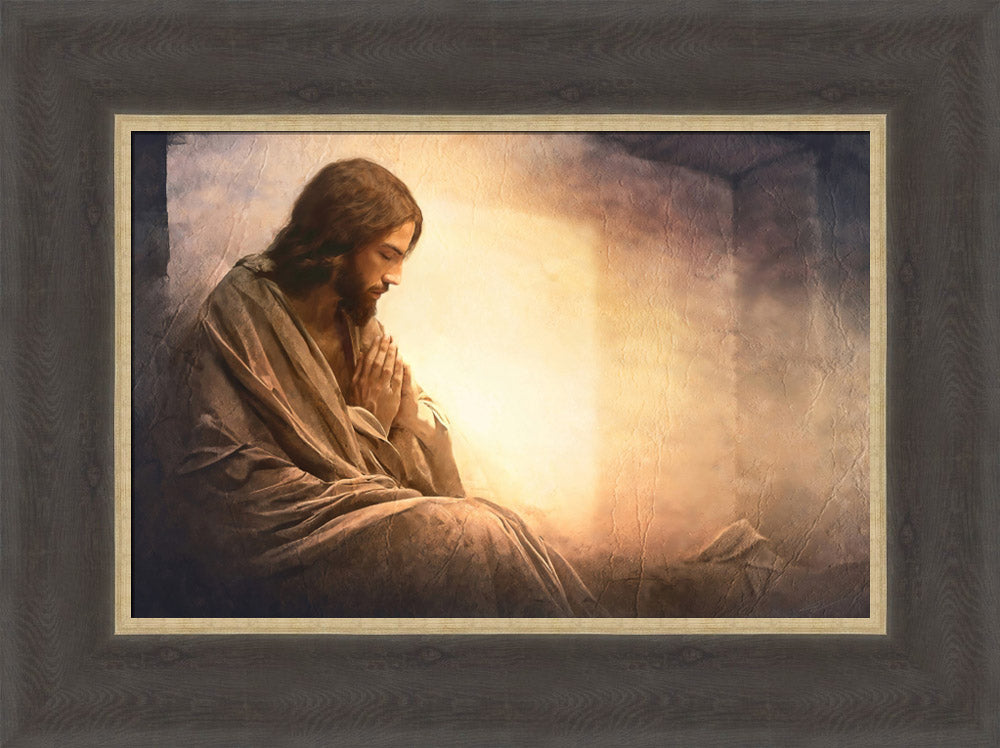 Resurrection Prayer - framed giclee canvas