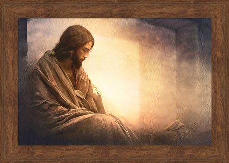 Resurrection Prayer - framed giclee canvas