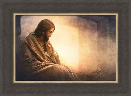 Resurrection Prayer - framed giclee canvas