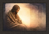 Resurrection Prayer - framed giclee canvas