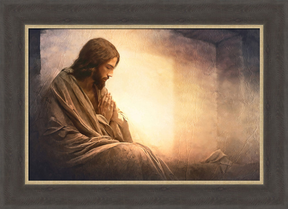 Resurrection Prayer - framed giclee canvas