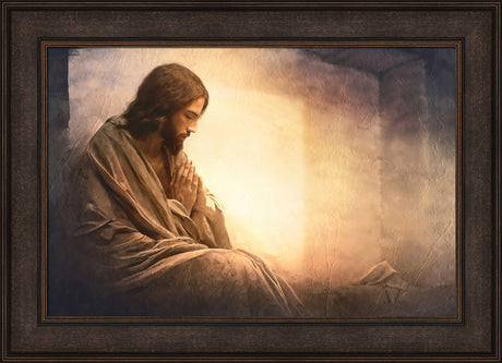 Resurrection Prayer - framed giclee canvas