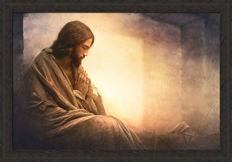 Resurrection Prayer - framed giclee canvas