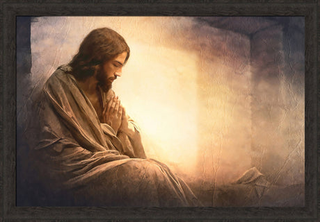 Resurrection Prayer - framed giclee canvas