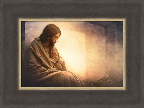 Resurrection Prayer - framed giclee canvas